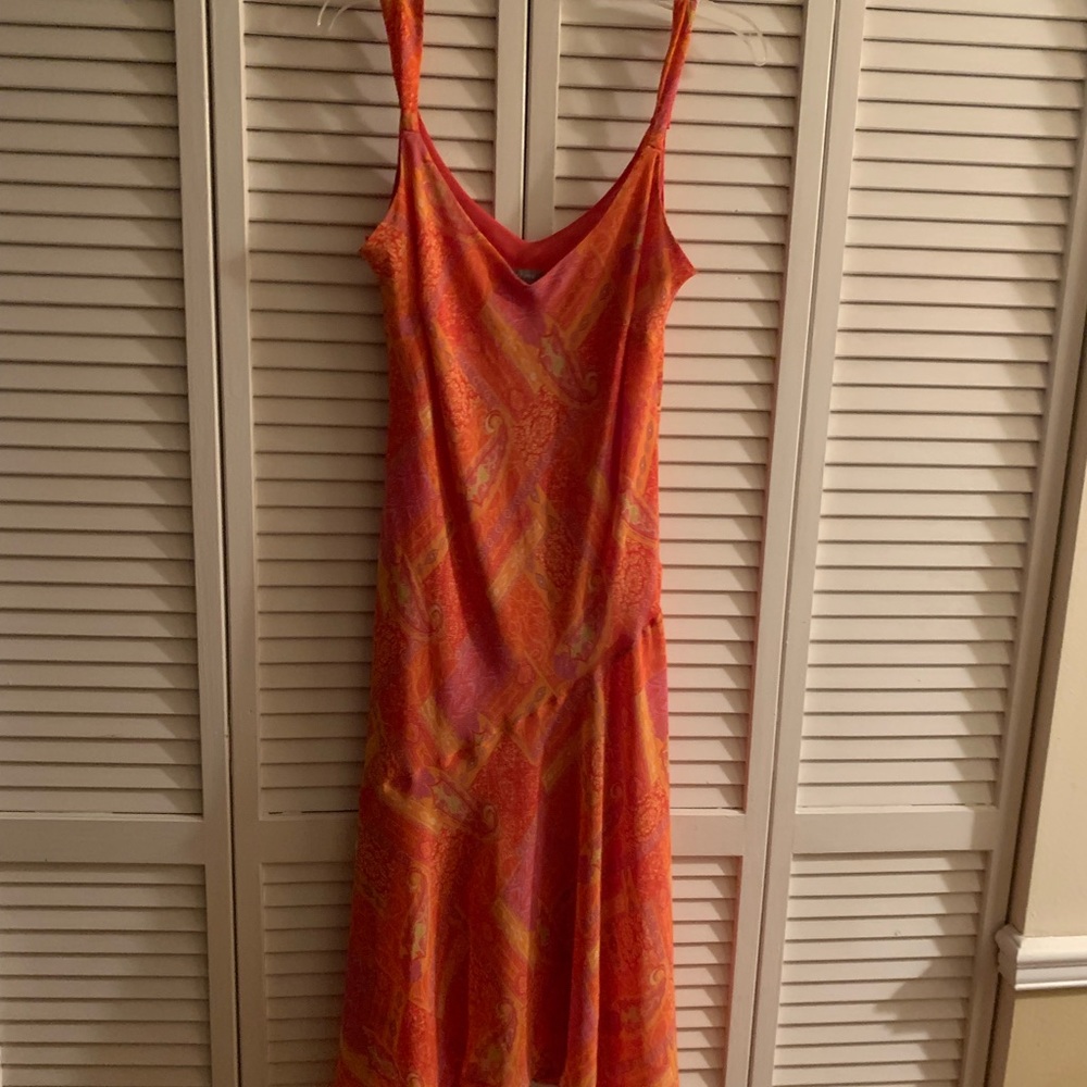 Dress, midi, asymmetrical,